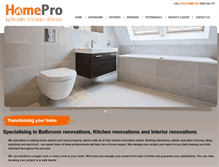 Tablet Screenshot of homepro.co.nz